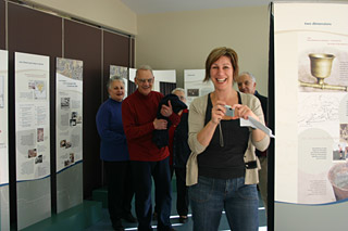 Visitors to the Robinvale exhibtion