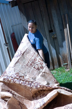 Mary showing a mat